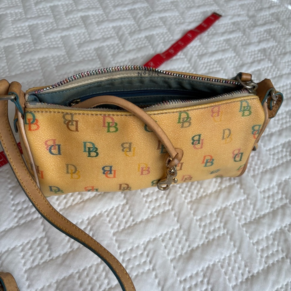 Dooney & Bourke Rainbow DB Monogram Mini Baguette Bag Y2K - Picture 9 of 10